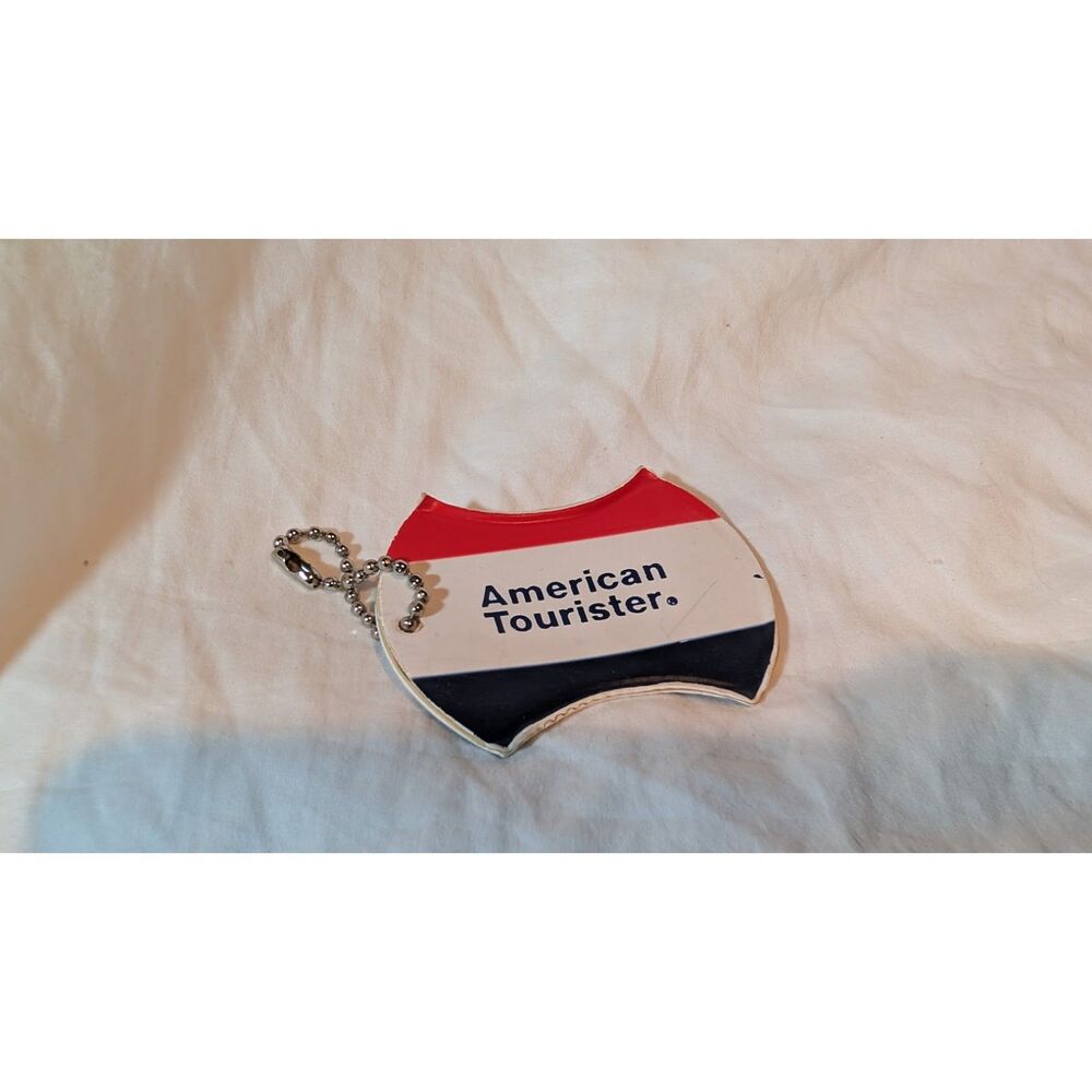 Vintage 1970s American Tourister Retro Luggage Bag Tag/Keychain